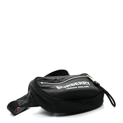 Burberry Econyl Logo Print Small Cannon Bum Bag Black 4 of 9