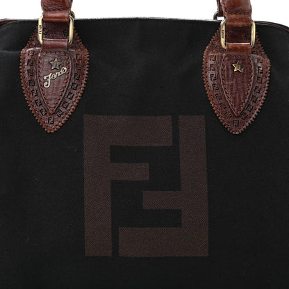 Fendi Canvas Bag De Jour Tote Black Tobacco 8 of 21