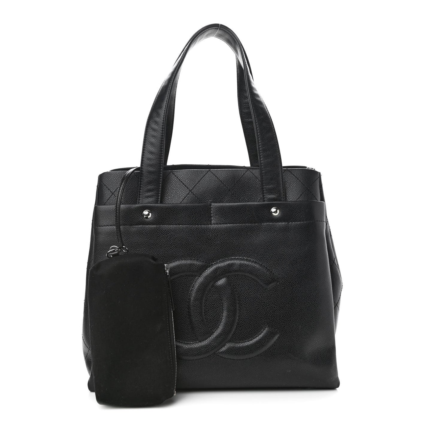 Caviar Executive Cerf Shopper Tote Black