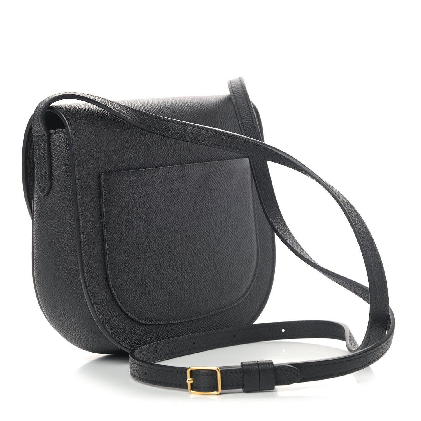 Grained Calfskin Small Trotteur Black