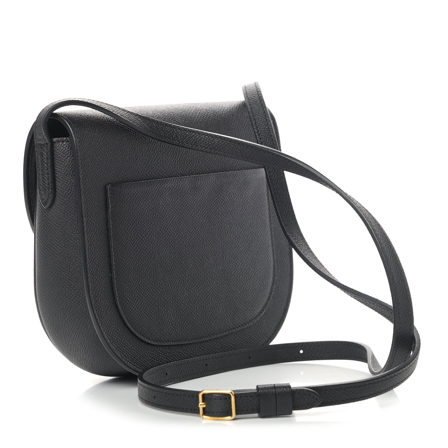 Celine Grained Calfskin Small Trotteur Black 2 of 6