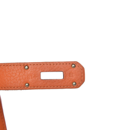 Hermes Taurillon Clemence Jypsiere 34 Orange 8 of 11