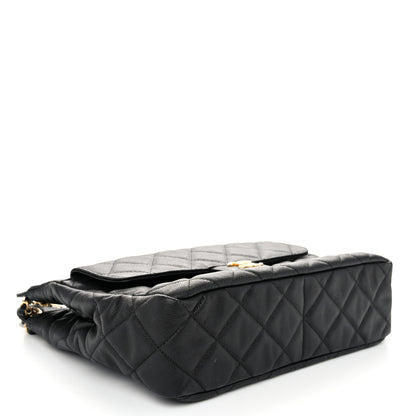 Chanel Caviar Quilted Large Wavy CC Hobo Black 4 of 10