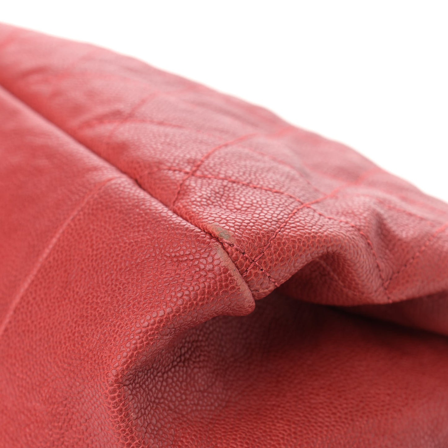 Caviar Quilted Simply CC Tote Red