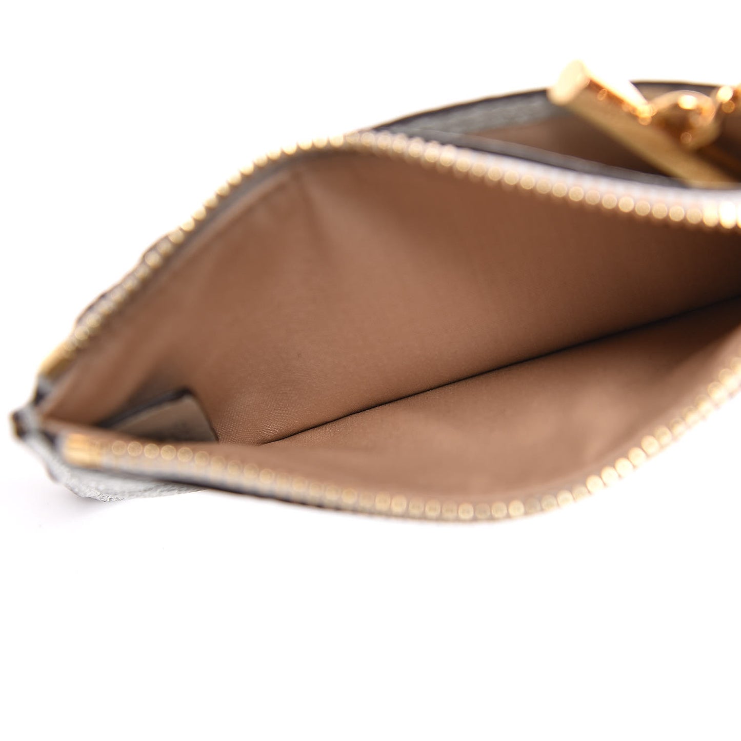Grained Calfskin Drew Card Holder Airy Grey