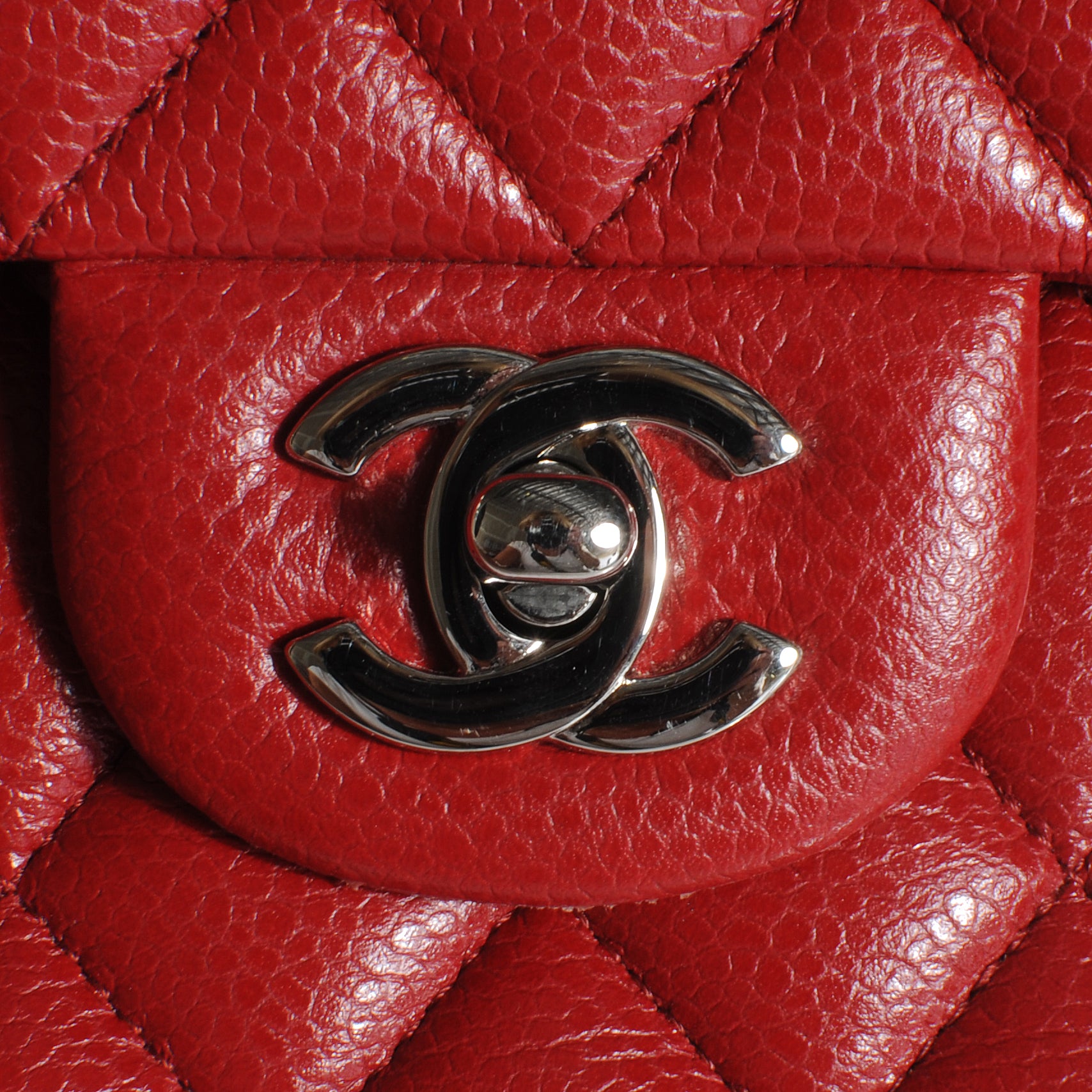 Chanel Caviar Quilted Medium Double Flap Red 5 of 10