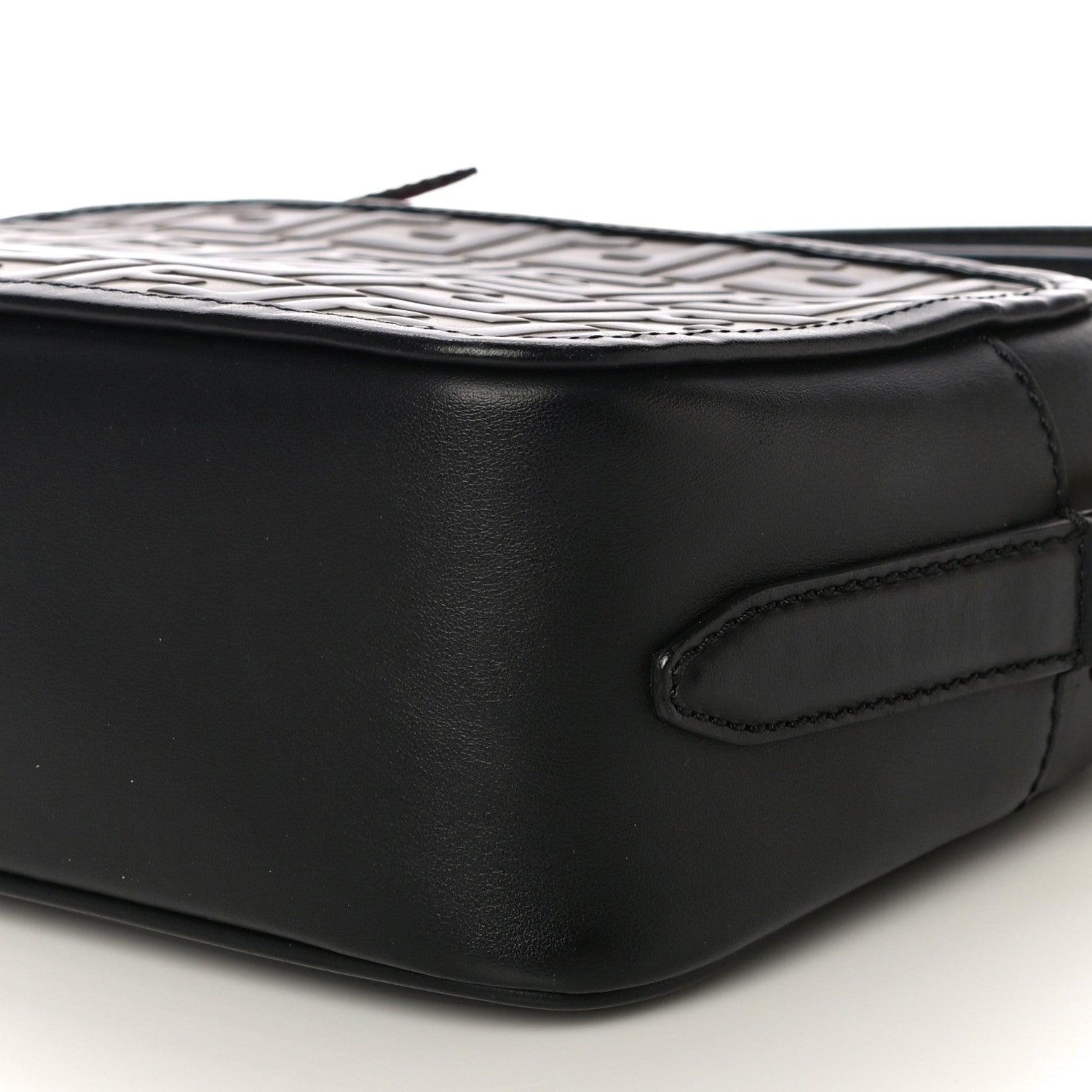 Fendi Vitello Century F is Fendi Bi-Color FF 1974 Embossed Camera Case Maya Black 10 of 11