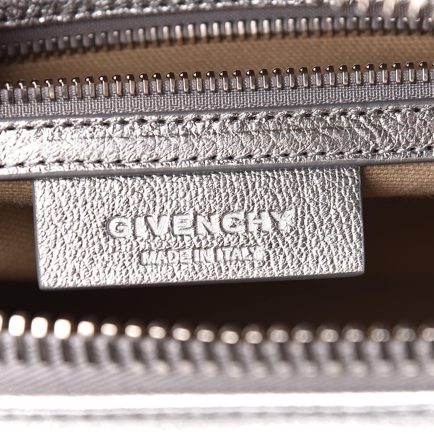 Givenchy Metallic Sugar Goatskin Small Antigona Silver 8 of 10