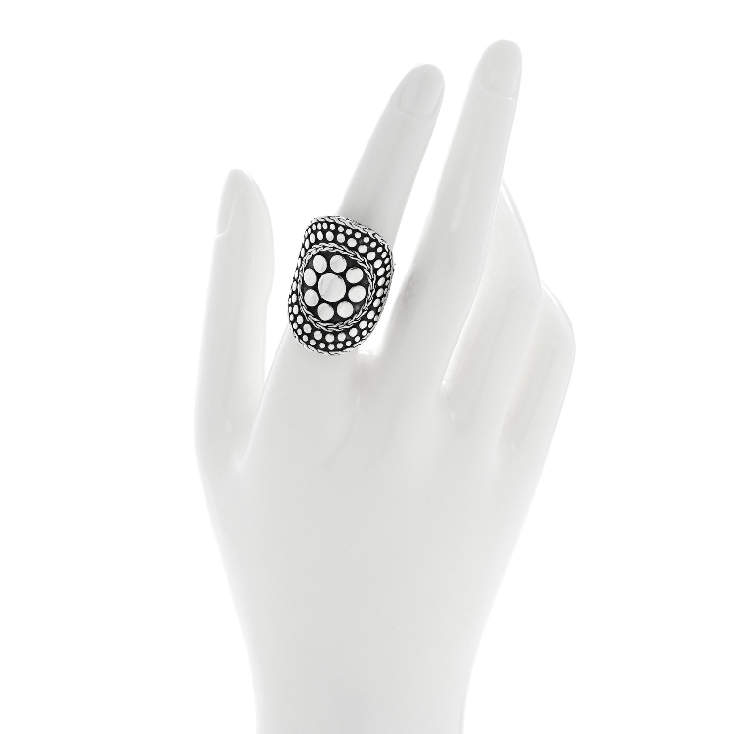 John Hardy Sterling Silver Dot Nuansa Ring 56 7.5 2 of 4
