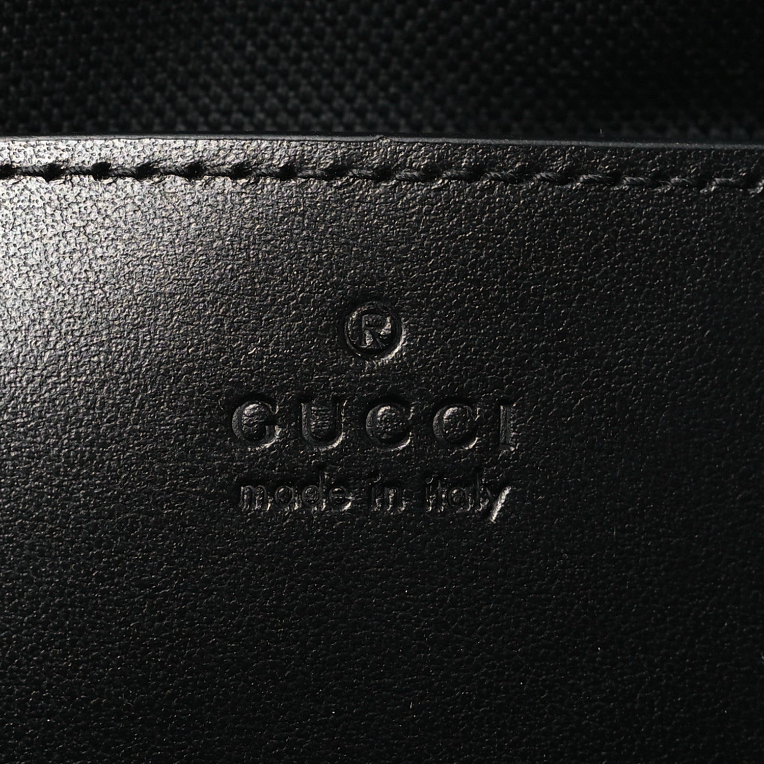 Gucci Calfskin Matelasse Monochrome Small GG Marmont Chain Shoulder Bag Black 6 of 11