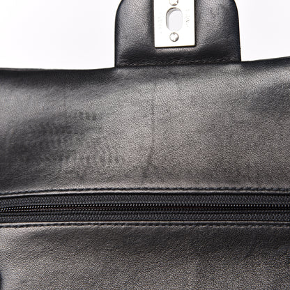 Chanel Lambskin Quilted Medium Double Flap Black 14 of 22