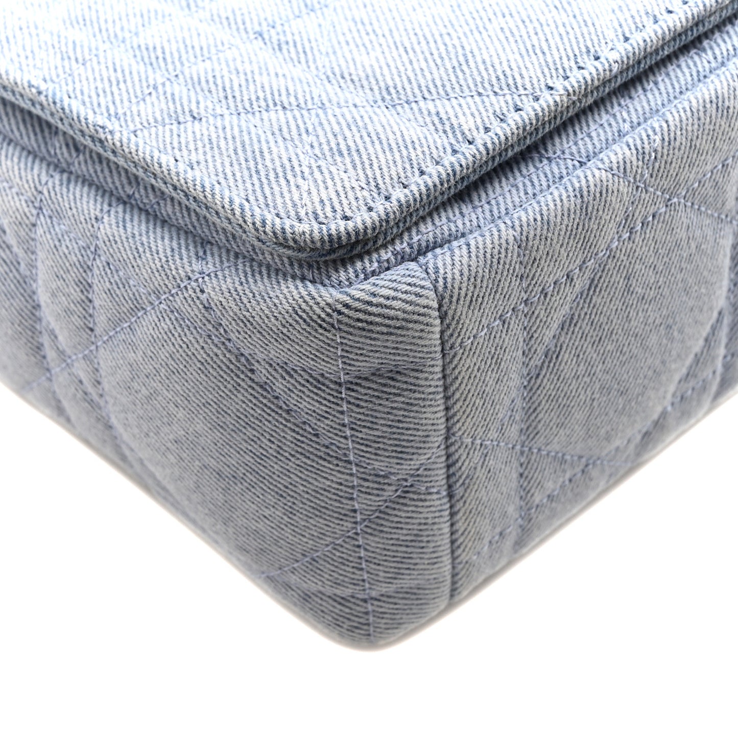 Denim Macrocannage Medium Caro Bag Blue