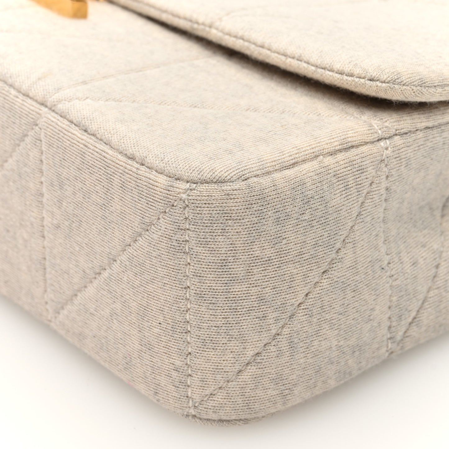 Jersey Wool Patchwork Monogram Medium Jamie Off White