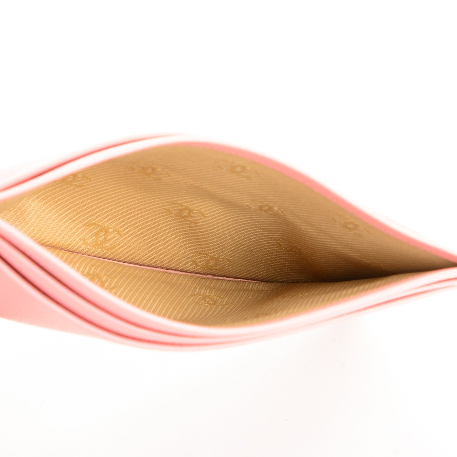 Chanel Grained Calfskin CC Button Card Holder Pink 4 of 6