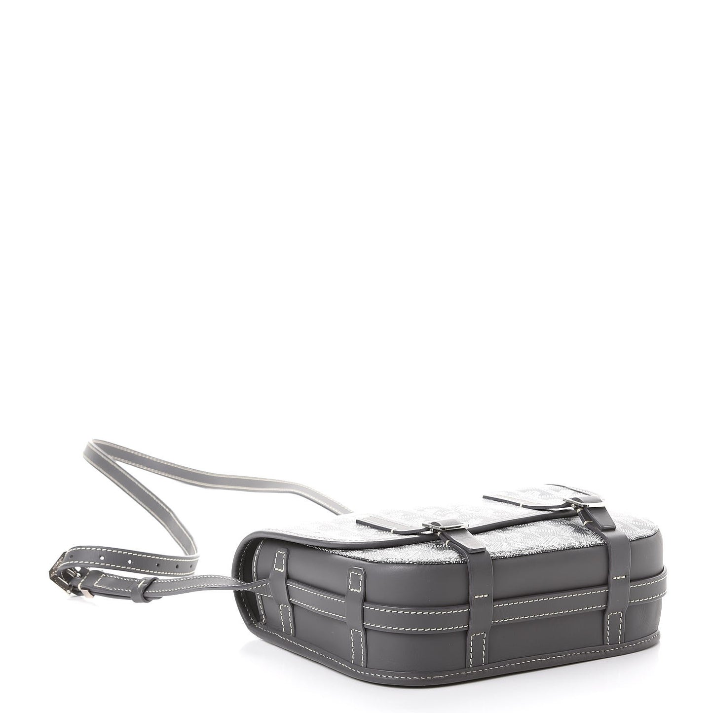Goyardine Belvedere PM Messenger Bag Grey