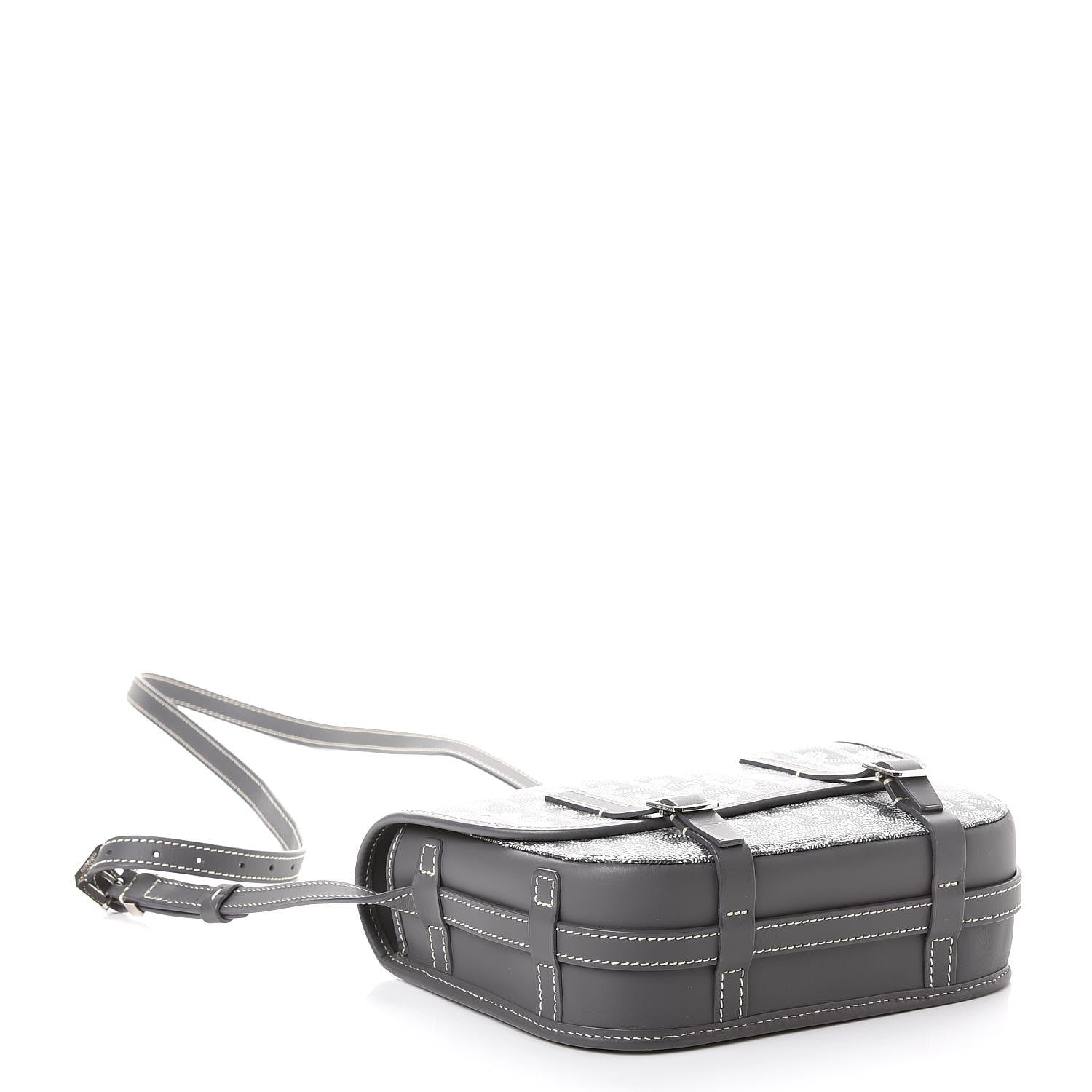 Goyard Goyardine Belvedere PM Messenger Bag Grey 4 of 8