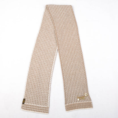 Louis Vuitton Mohair Wool Eleonor Scarf Beige 3 of 5