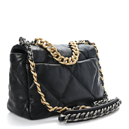 Chanel Lambskin Quilted Medium Chanel 19 Flap Black 3 of 9