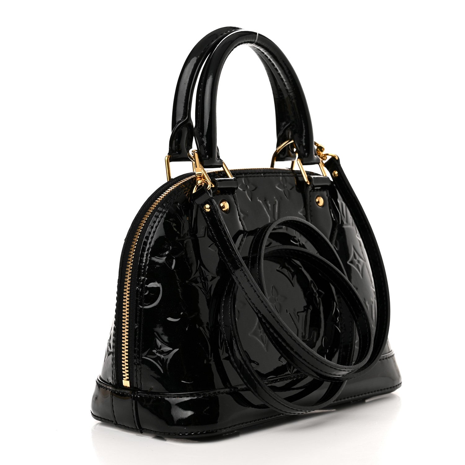 Louis Vuitton Vernis Alma BB Noir Magnetique 3 of 11