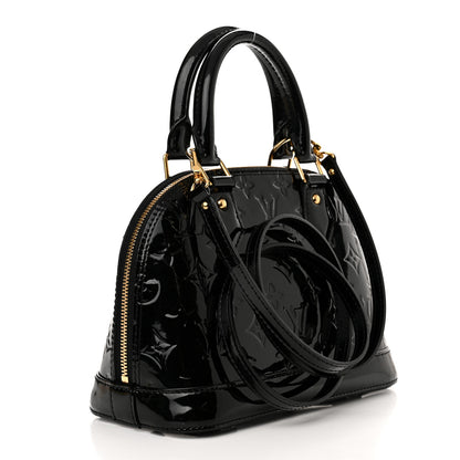 Louis Vuitton Vernis Alma BB Noir Magnetique 3 of 11