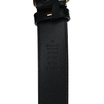 Gucci Calfskin Double G 30mm Belt 90 36 Black 3 of 5