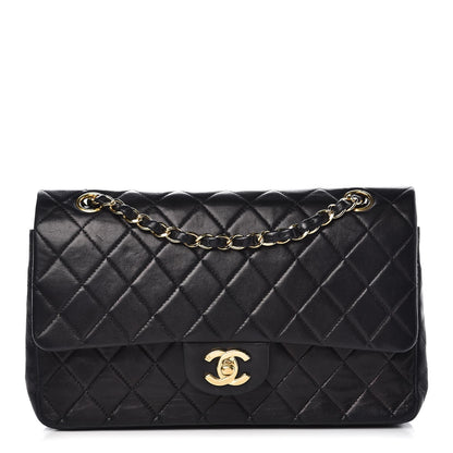 Chanel Lambskin Quilted Medium Double Flap Black 1 of 12
