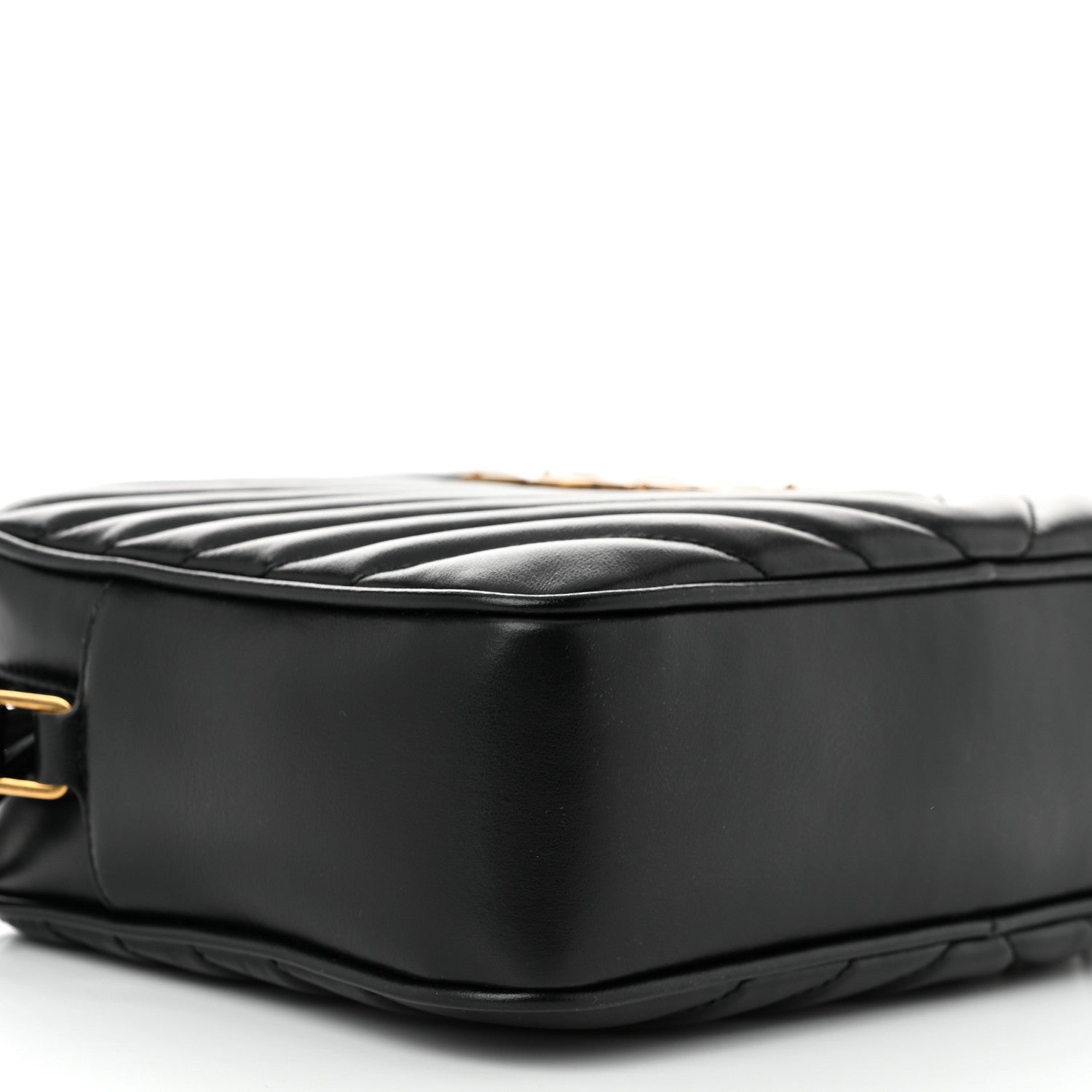Saint Laurent Calfskin Matelasse Monogram Lou Camera Bag Black 9 of 10