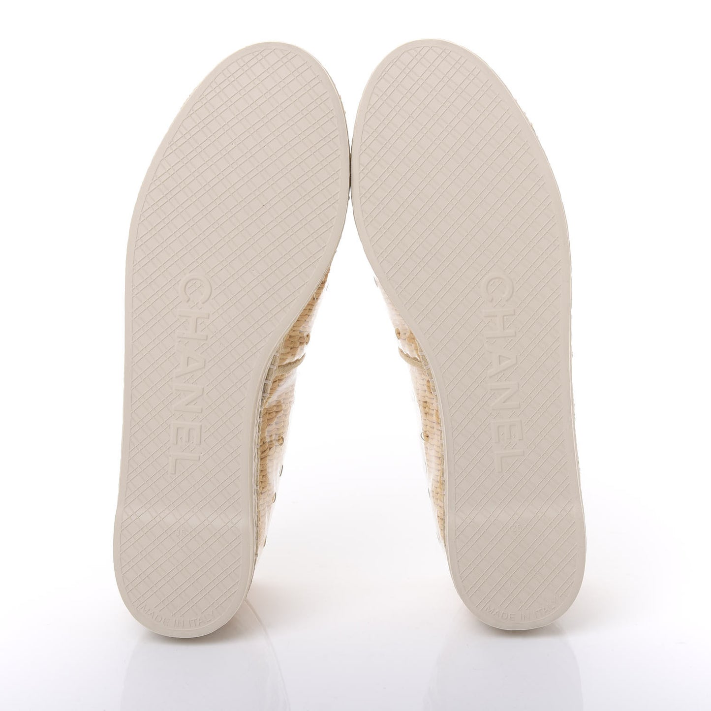 PVC Raffia CC Espadrilles 35 Beige