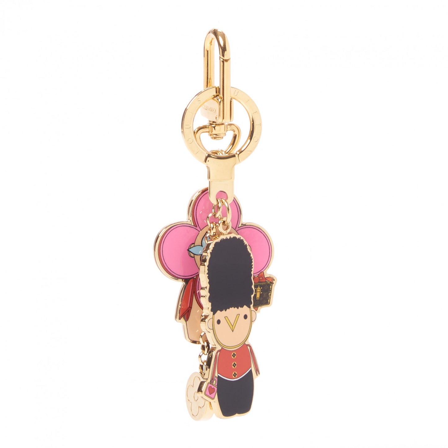 Monogram Gaston & Vivienne Best Friend Bag Charm Key Holder Gold