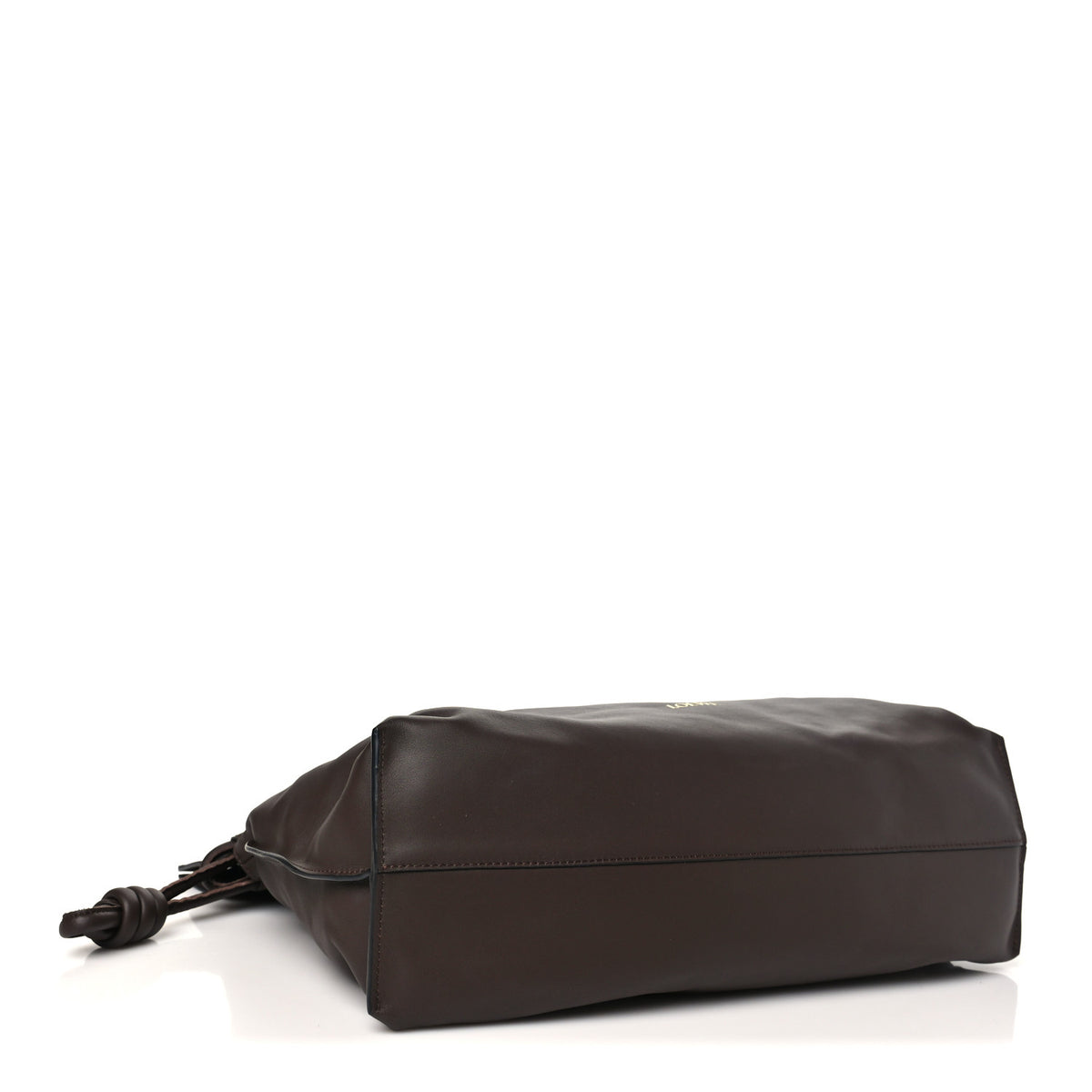 Calfskin Large Flamenco Knot Bag Chocolate