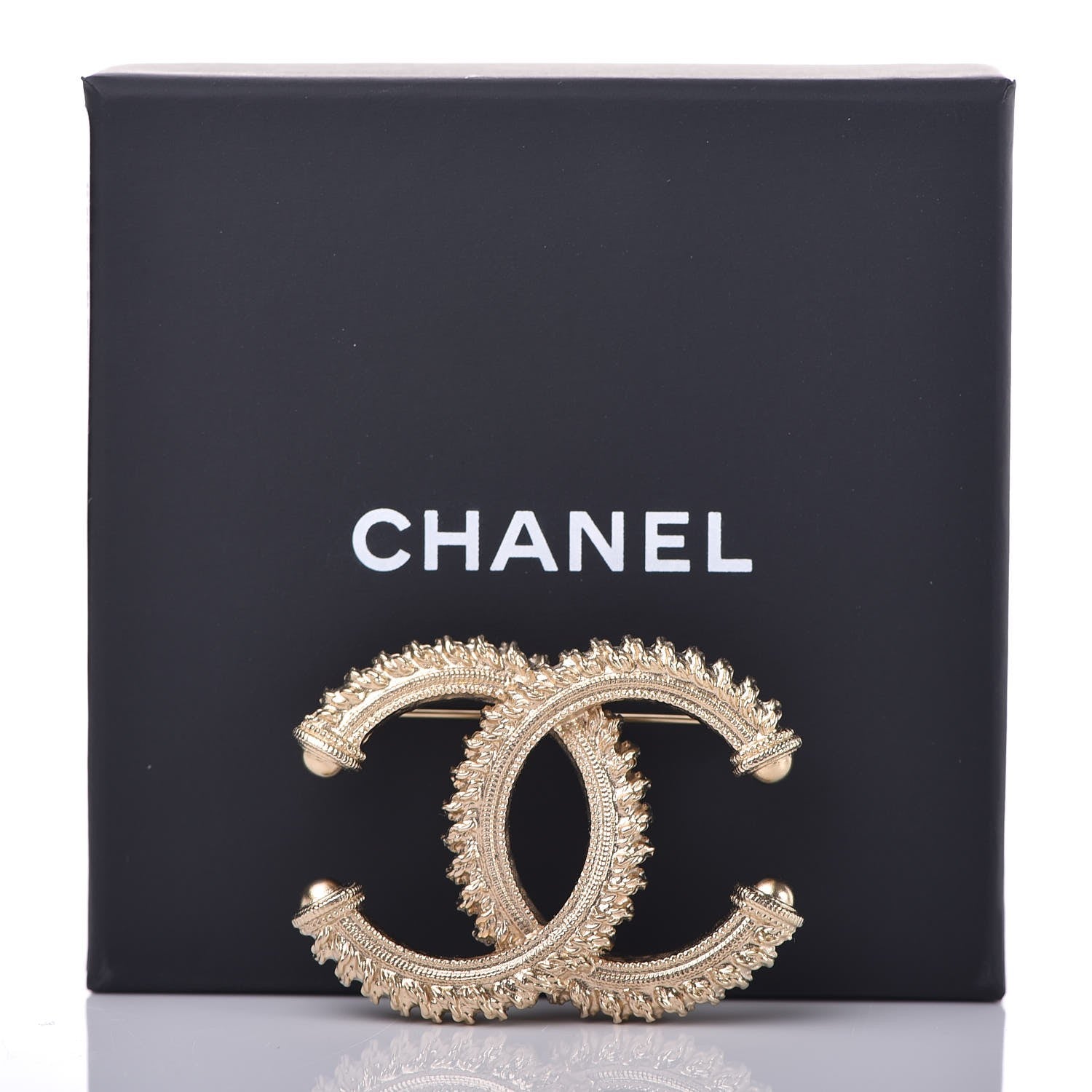 Chanel Rope CC Brooch Black Light Gold 5 of 5