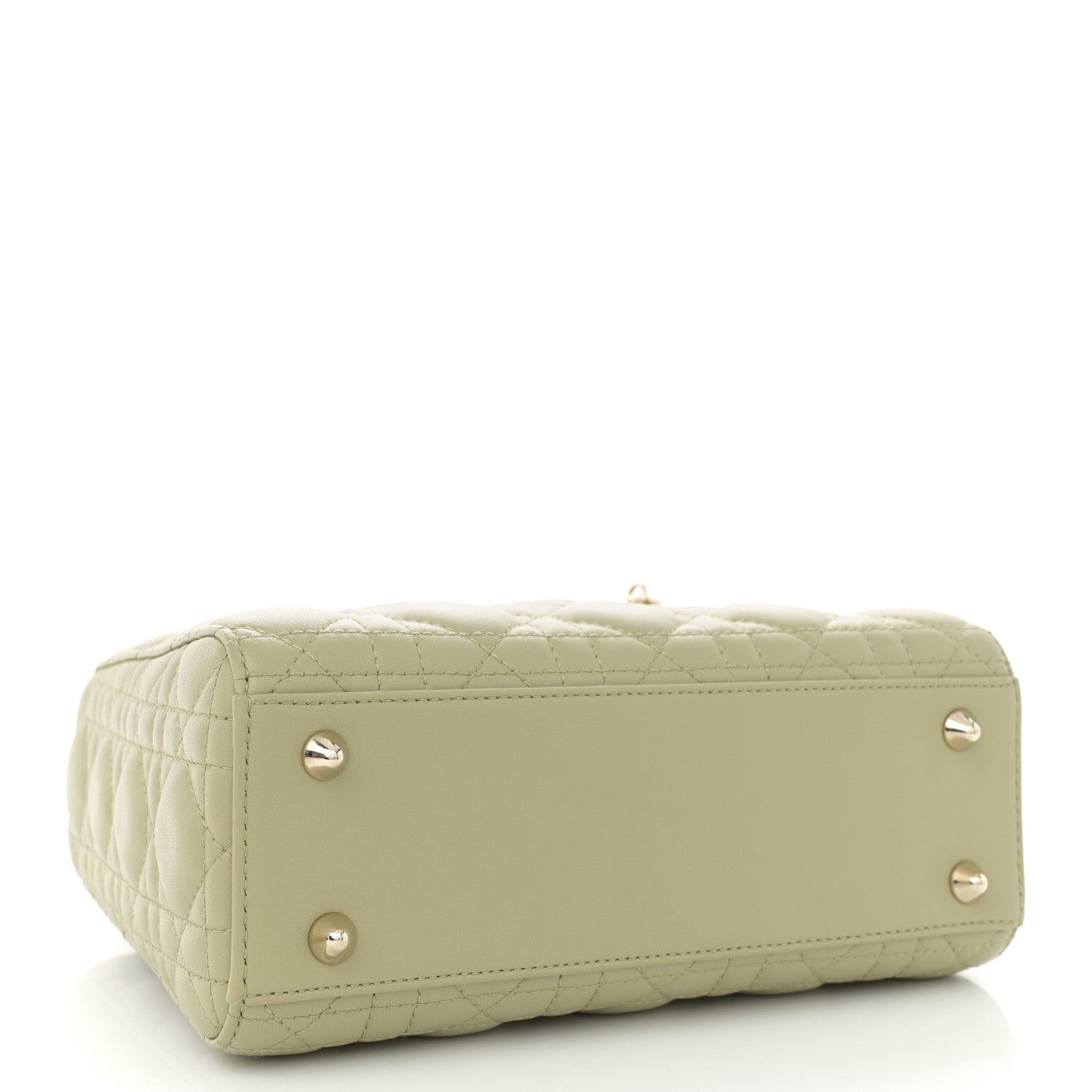 Christian Dior Lambskin Cannage Small My ABCDior Lady Dior Peyote Green 4 of 11