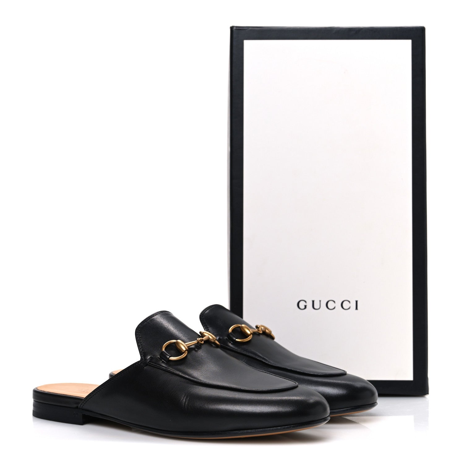 Gucci Calfskin Womens Princetown Slippers 36.5 Black 11 of 11