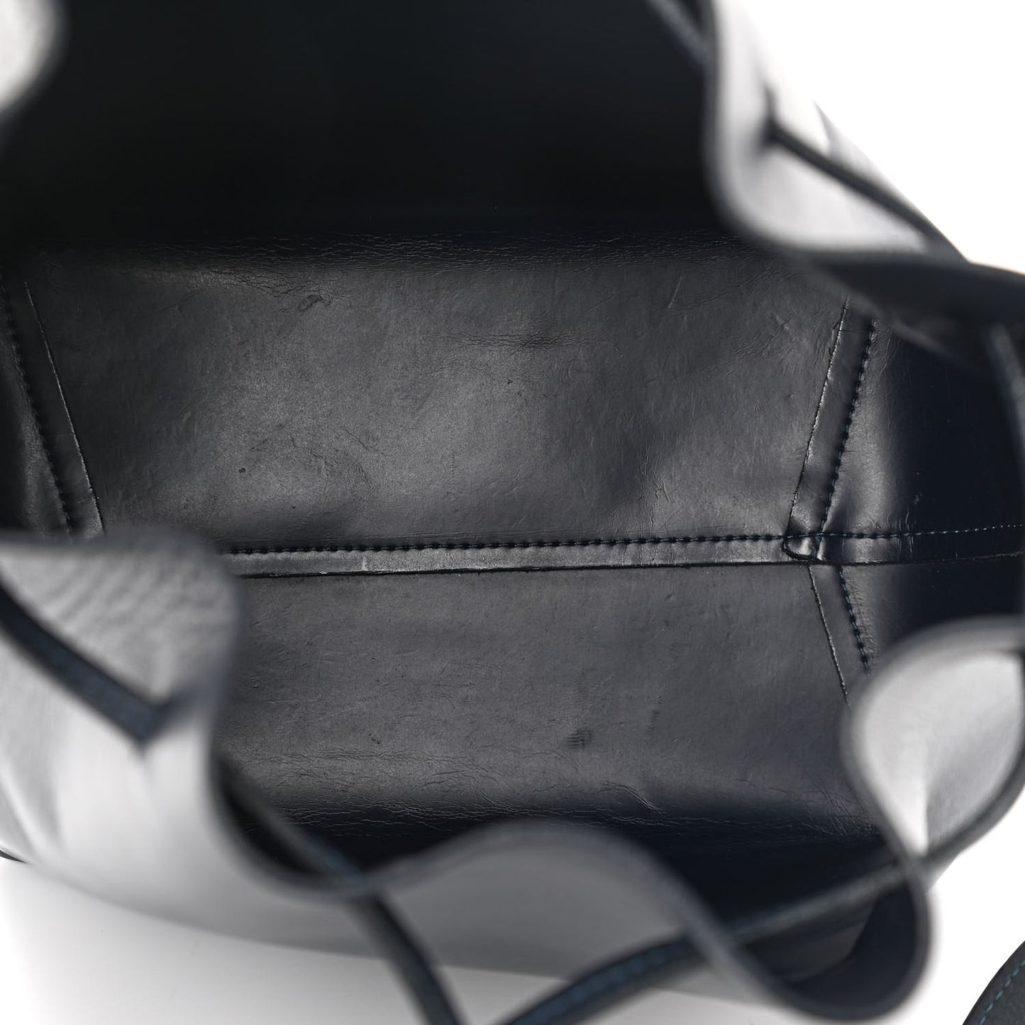 Calfskin Bucket Bag Blu