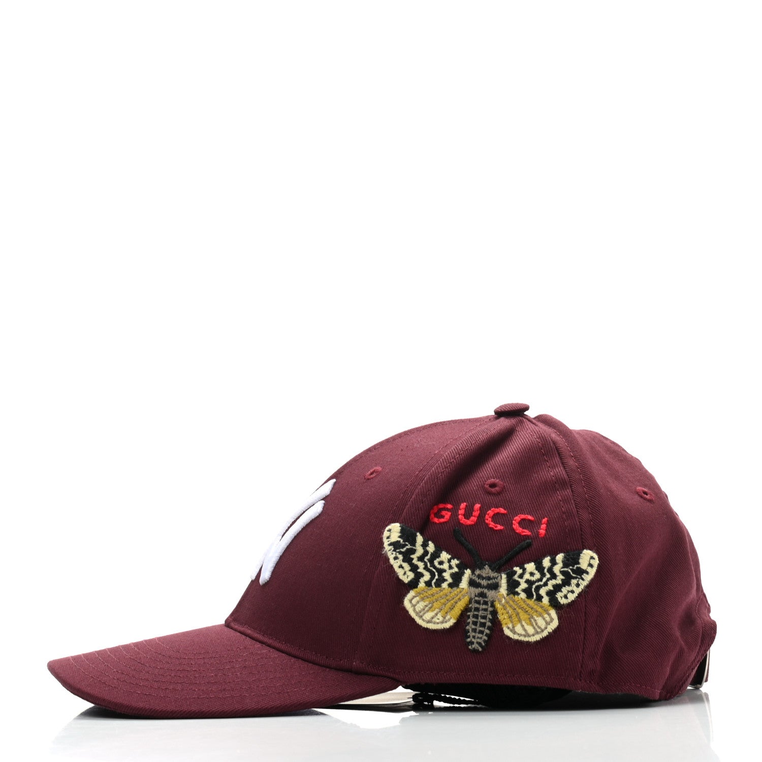 Gucci X MLB Cotton NY Yankees Baseball Hat 57-61 Lacquer 4 of 9