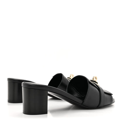 Hermes Calfskin Gigi 50 Sandals 37.5 Black 5 of 11