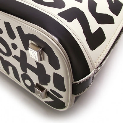 Louis Vuitton Graffiti Alma MM Black 6 of 8