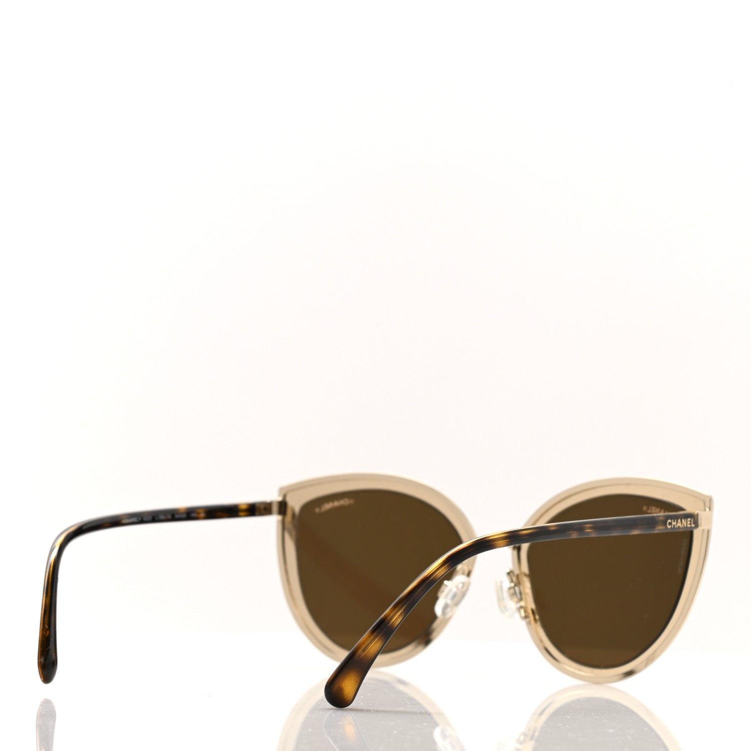 Chanel Metal Cat Eye Sunglasses 4222 Pink Gold 5 of 9