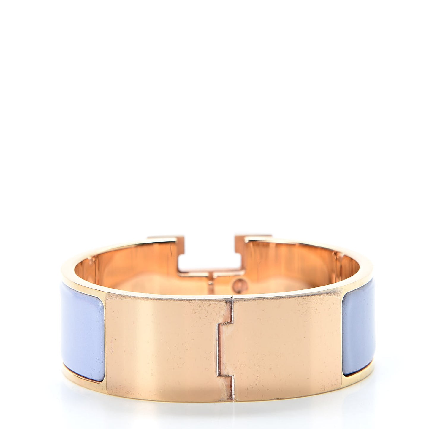 Enamel Wide Clic Clac H Bracelet GM Parme
