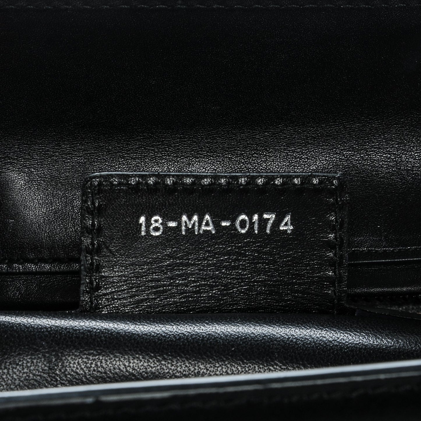 Calfskin Large Lady Dior Pockets Black