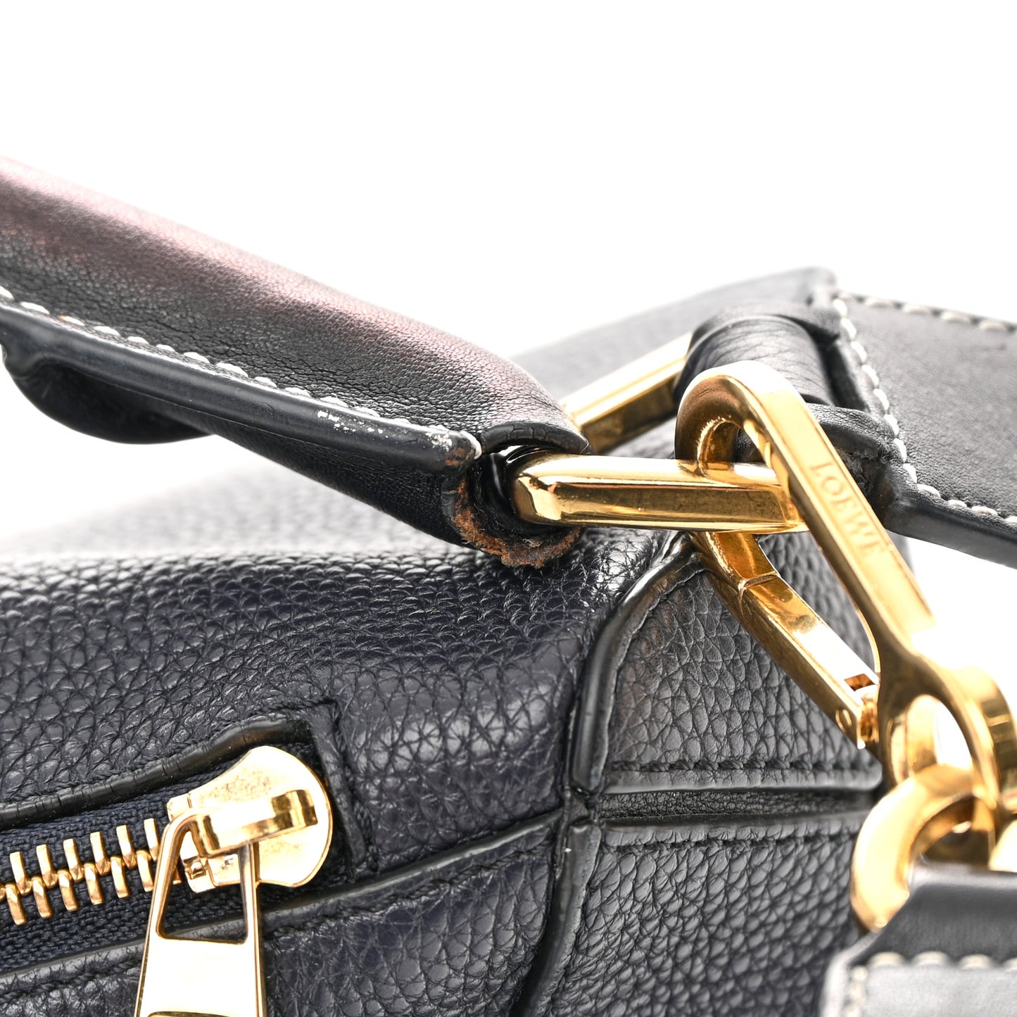 Calfskin Medium Puzzle Bag Midnight Blue Black