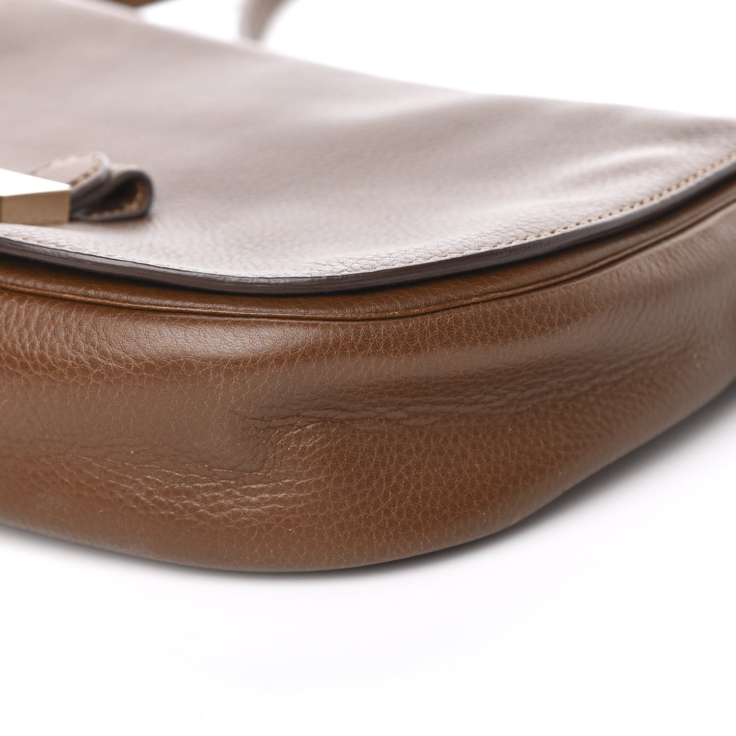 Soft Small Grain Tessie Satchel Brown