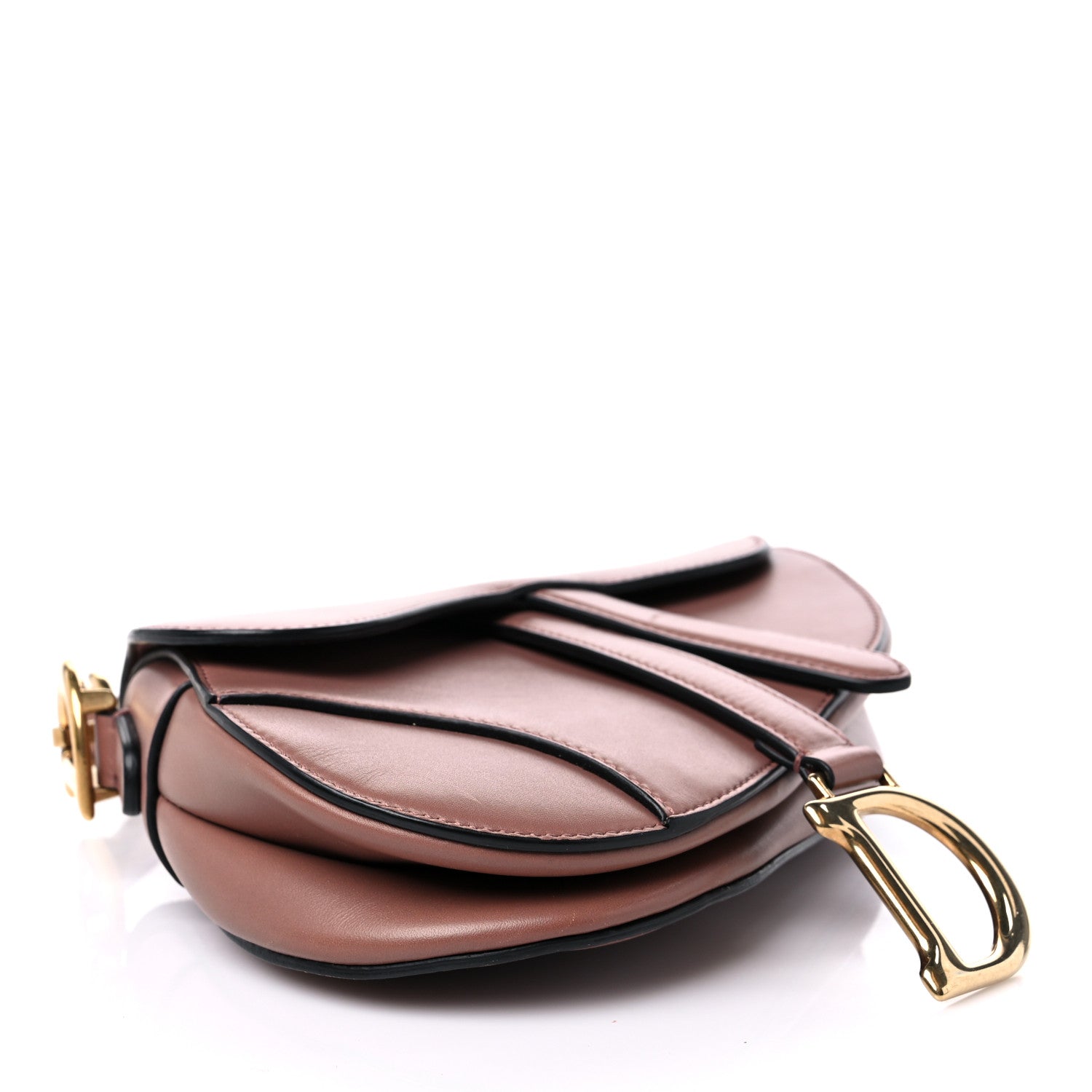 Christian Dior Calfskin Mini Saddle Bag Taupe 4 of 11
