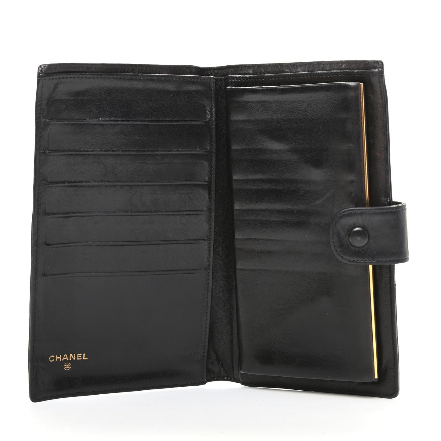 Lambskin Timeless CC French Wallet Black