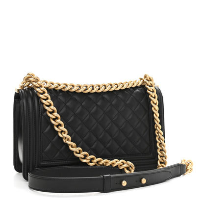 Chanel Calfskin Quilted Medium Boy Flap Black 4 of 11