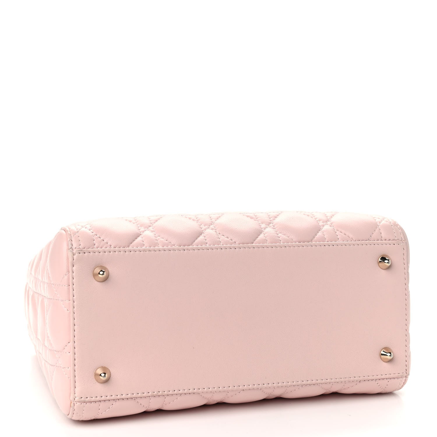 Christian Dior Lambskin Cannage Medium Lady Dior Light Pink 4 of 9