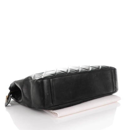 Chanel Lambskin Quilted Shoulder Bag Black 4 of 9