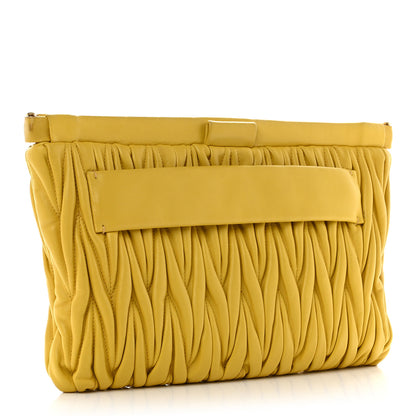 Miu Miu Nappa Matelasse Clutch Sole 3 of 7