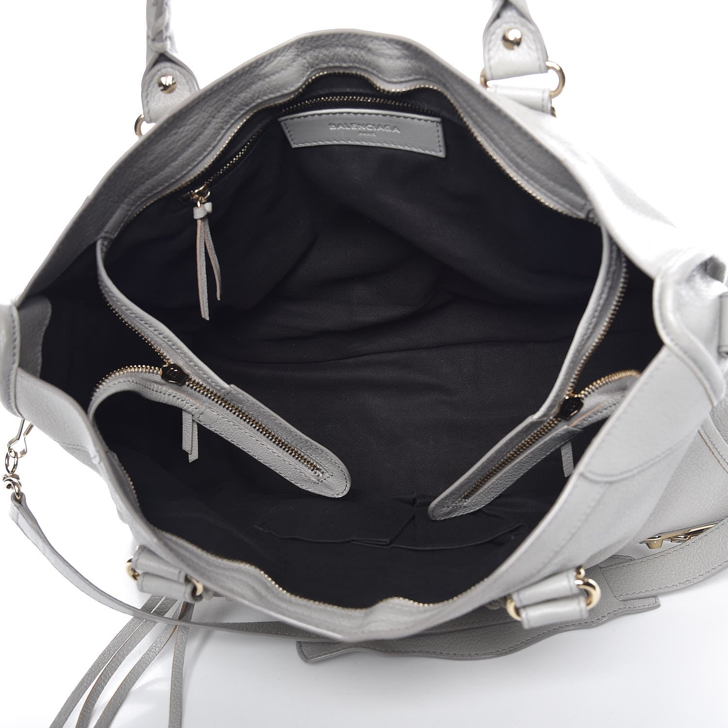 Balenciaga Chevre Gold Metallic Edge Hardware City Gris Perle 7 of 11