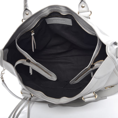 Balenciaga Chevre Gold Metallic Edge Hardware City Gris Perle 7 of 11